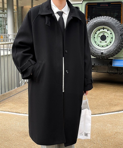 aimoha(アイモハ)の「aimoha men CHESTER COAT チェスターコート(チェスターコート・メンズ・ブラック/チョコ・MEDIUM/LARGE/X-LARGE/XX-LARGE)」の6枚目の写真