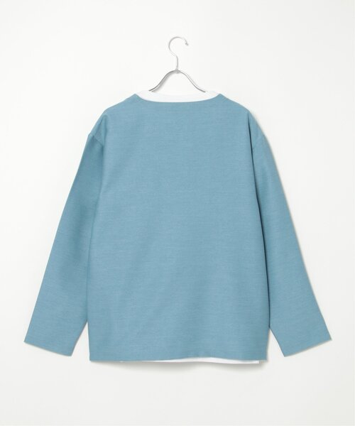 ikka（イッカ）の「【2点セット】キーネックシャツTインナーセット（Tシャツ/カットソー・メンズ・ブルー/ベージュ/ネイビー・L/XL/M/S）」の15枚目の写真