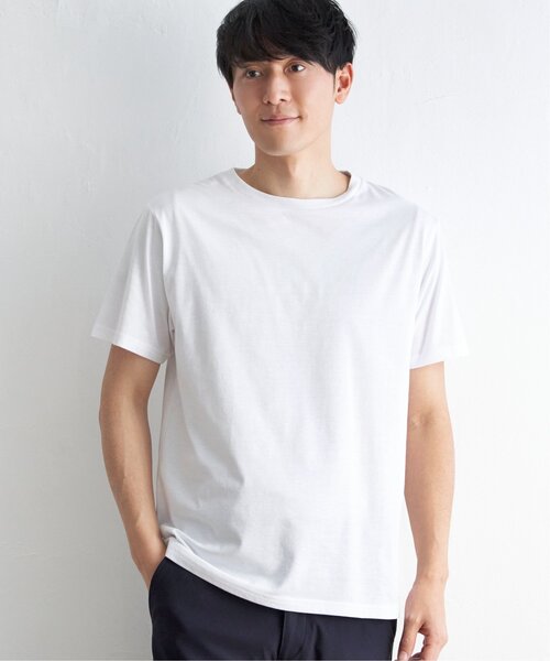 ikka（イッカ）の「【2点セット】キーネックシャツTインナーセット（Tシャツ/カットソー・メンズ・ブルー/ベージュ/ネイビー・L/XL/M/S）」の21枚目の写真