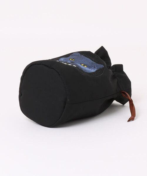 欧州航路（オウシュウコウロ）の「【欧州航路】キャット巾着ポーチ（ポーチ・レディース・ホワイト/ブラック/ブルー/ピンク・FREE）」の8枚目の写真