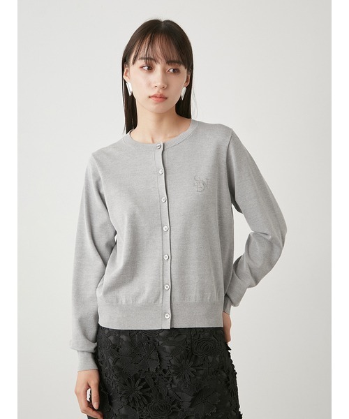 STONE  スナイデルニット　カーディガン SNIDEL（スナイデル）の「モチーフラインストーンカーディガン