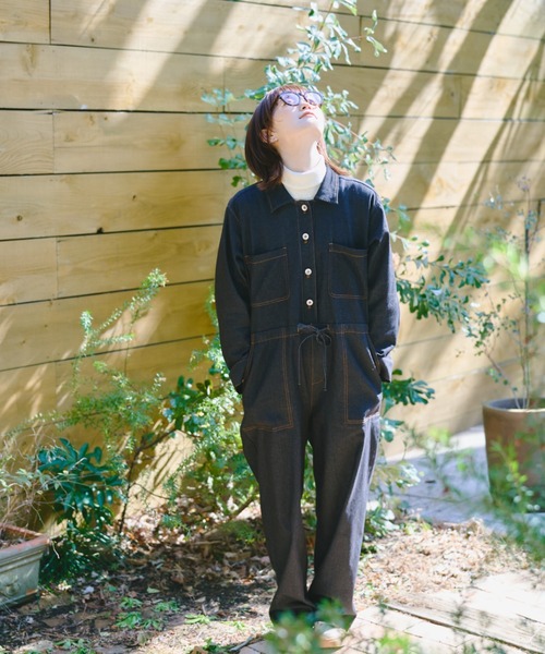 unclip（アンクリップ）の「デニムオールインワン（つなぎ