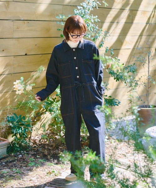 unclip（アンクリップ）の「デニムオールインワン（つなぎ