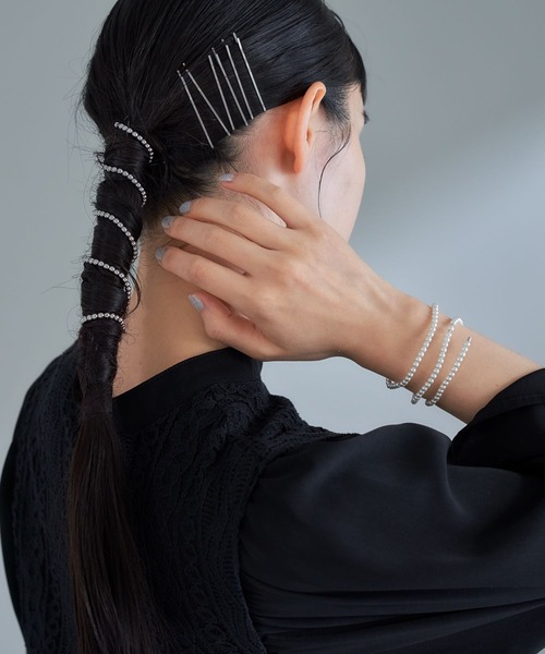 HARE（ハレ）の「2Pマルチメタルワイヤー(HARE)（その他ヘアアクセサリー・レディース・シルバー・FREE）」の4枚目の写真