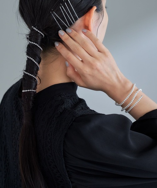 HARE（ハレ）の「2Pマルチメタルワイヤー(HARE)（その他ヘアアクセサリー・レディース・シルバー・FREE）」の3枚目の写真