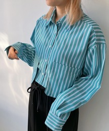 AS KNOW AS plus | ◎BIGポケット付き　ショート丈シャツ(シャツ/ブラウス)