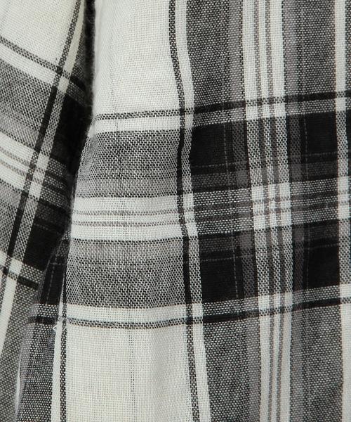 green label relaxing(グリーンレーベルリラクシング)の「STDK GLR ダブルガーゼチェックシャツ◆(シャツ/ブラウス・キッズ・ブラック/ダークグリーン/ネイビー・105/135/125/95/115)」の12枚目の写真