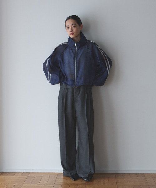 AIC.（エーアイシー）の「ダブルラインシアーブルゾン（ブルゾン・レディース・ブラック/アイボリー/ネイビー・FREE）」の20枚目の写真