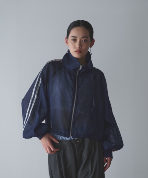 AIC.（エーアイシー）の「ダブルラインシアーブルゾン（ブルゾン・レディース・ブラック/アイボリー/ネイビー・FREE）」の16枚目の写真