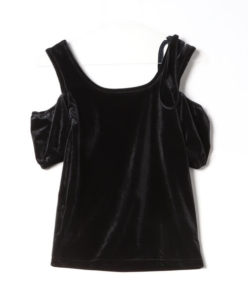 RUBY AND YOU（ルビーアンドユー）の「ベロアリボントップス（Tシャツ/カットソー・レディース・ナチュラル/ブラック・FREE）」の17枚目の写真