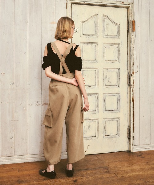 RUBY AND YOU（ルビーアンドユー）の「ベロアリボントップス（Tシャツ/カットソー・レディース・ナチュラル/ブラック・FREE）」の9枚目の写真