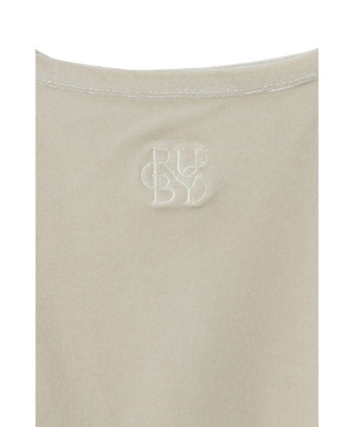 RUBY AND YOU（ルビーアンドユー）の「ベロアリボントップス（Tシャツ/カットソー・レディース・ナチュラル/ブラック・FREE）」の16枚目の写真