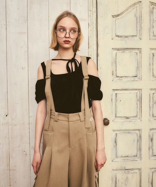 RUBY AND YOU（ルビーアンドユー）の「ベロアリボントップス（Tシャツ/カットソー・レディース・ナチュラル/ブラック・FREE）」の18枚目の写真