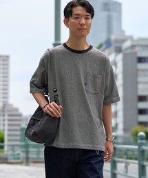 SHIPS | 【WEB限定】SHIPS:〈汗染み防止加工〉ワンポイントロゴ ビッグシルエットヘビーウェイトTシャツ(Tシャツ/カットソー)