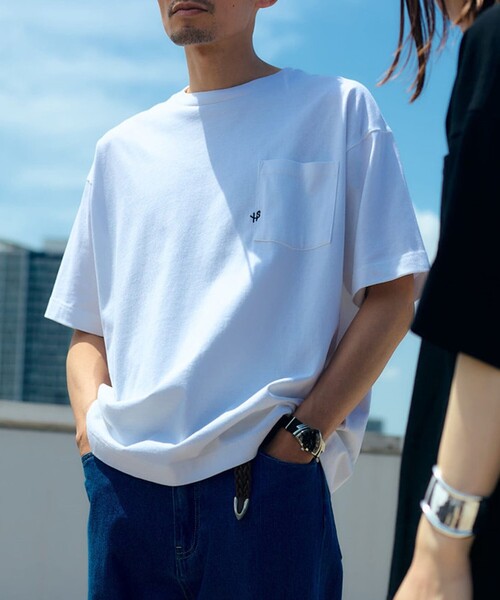 ヘドンTシャツ EBSCO トップウォーター WEB限定】SHIPS:〈汗染み防止加工〉ワンポイントロゴ ビッグ