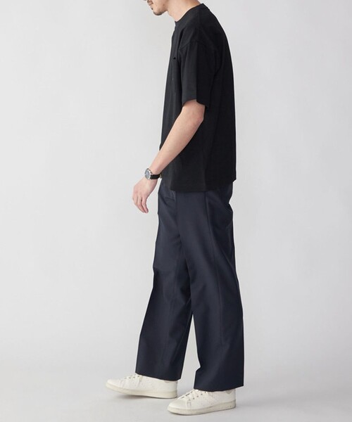 SHIPS（シップス）の「【WEB限定】SHIPS:〈汗染み防止加工〉ワンポイントロゴ ビッグシルエットヘビーウェイトTシャツ（Tシャツ/カットソー・メンズ・ホワイト系/グレー/ホワイト/チャコールグレー/ブラック・SMALL/X-LARGE/LARGE/MEDIUM）」の18枚目の写真