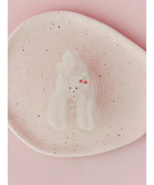 merry jenny（メリージェニー）の「【Maison terrier コラボ】メレンゲクッキースマホグリップ（スマホグッズ・レディース・オフホワイト・FREE）」の3枚目の写真