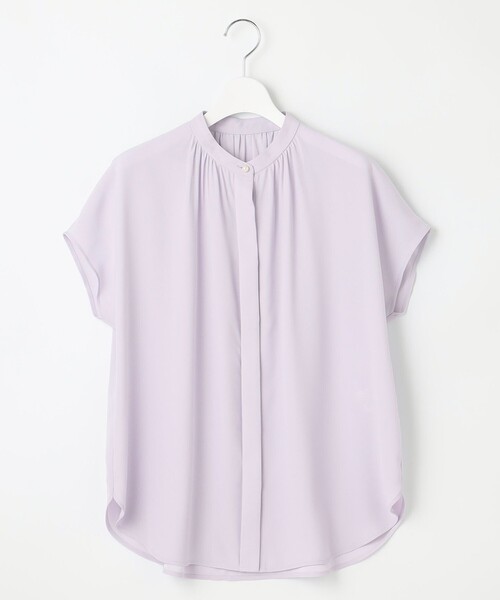 23区（ニジュウサンク）の「【洗える】バックサテンアムンゼン パール釦 ブラウス（シャツ/ブラウス・レディース・ベージュ系1/ライラック系/ホワイト系・38/40）」の17枚目の写真
