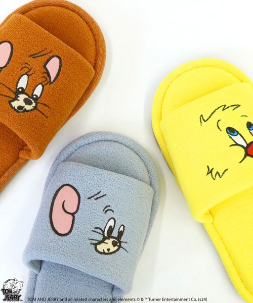 公式】TOM and JERRY タイニークラブ ダッグフェイススリッパ（ルーム