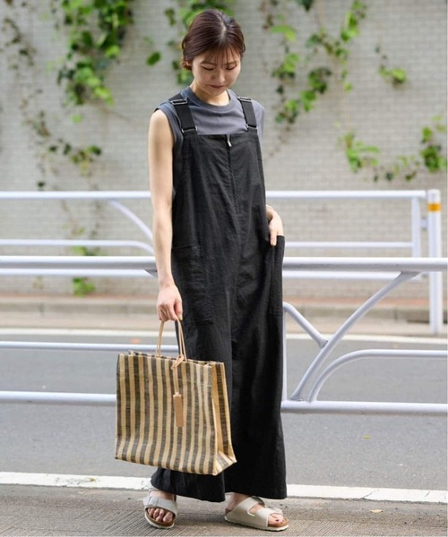 SLOBE IENA（スローブイエナ）の「《追加5》アイラインジャンパースカート（ジャンパースカート・レディース・チャコールグレー/ブラック・FREE）」の13枚目の写真