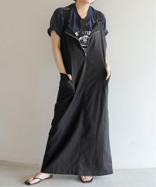 SLOBE IENA（スローブイエナ）の「《追加5》アイラインジャンパースカート（ジャンパースカート・レディース・チャコールグレー/ブラック・FREE）」の17枚目の写真