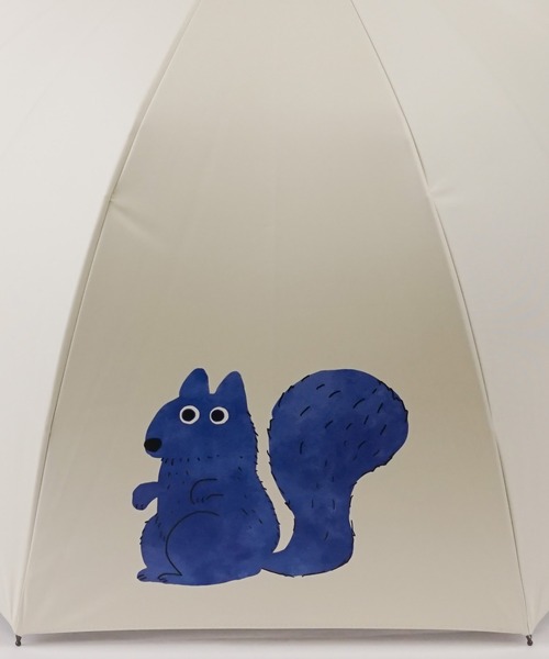 macocca(マコッカ)の「完全遮光 日傘 竹手元 ショート傘 動物柄 デザインシリーズ(長傘・レディース・モカ/ブラック/オフホワイト・FREE)」の7枚目の写真