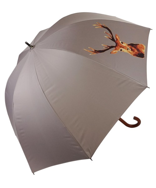 macocca(マコッカ)の「完全遮光 日傘 竹手元 ショート傘 動物柄 デザインシリーズ(長傘・レディース・モカ/ブラック/オフホワイト・FREE)」の16枚目の写真