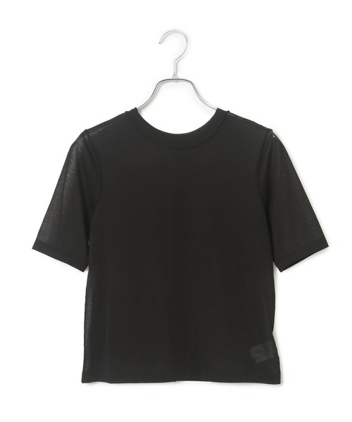 ADAM ET ROPE'（アダムエロペ）の「シアーハイゲージTEE（Tシャツ/カットソー・レディース・サックスブルー/ブラック/ピンク/ホワイト/ミント/キナリ・FREE）」の15枚目の写真