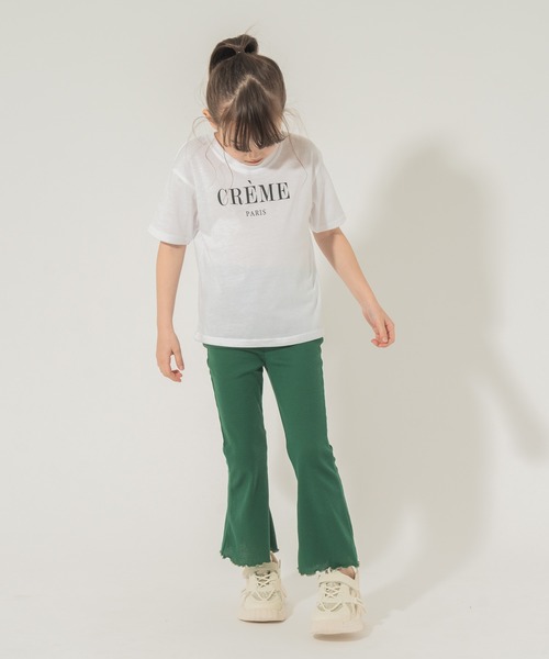 URBAN CHERRY(アーバンチェリー)の「【楽さらリブストレッチ】リブカットソーフレアパンツ(その他パンツ・キッズ・グレー/グリーン/ブラック・110cm/120cm/130cm/140cm/150cm)」の18枚目の写真