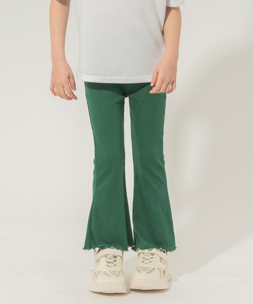 URBAN CHERRY(アーバンチェリー)の「【楽さらリブストレッチ】リブカットソーフレアパンツ(その他パンツ・キッズ・グレー/グリーン/ブラック・110cm/120cm/130cm/140cm/150cm)」の20枚目の写真