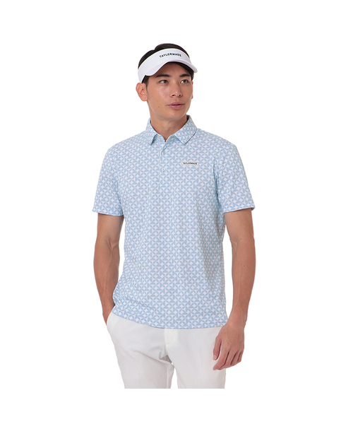 TM グラフィック S/S ポロ サックス 美品✨CASTELBAJAC GOLF MASQUE