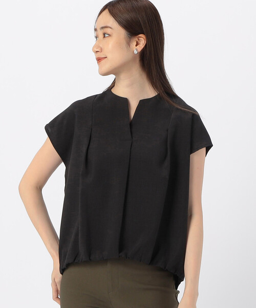 COMME CA ISM（コムサイズム）の「速乾 フレンチスリーブ ブラウス（シャツ/ブラウス・レディース・ベージュ/ミント/ブラック・MEDIUM/LARGE）」の10枚目の写真