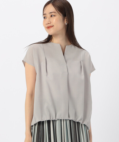 COMME CA ISM（コムサイズム）の「速乾 フレンチスリーブ ブラウス（シャツ/ブラウス・レディース・ベージュ/ミント/ブラック・MEDIUM/LARGE）」の13枚目の写真