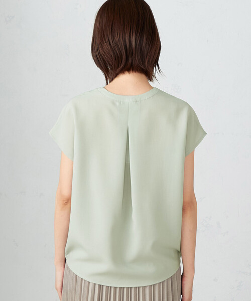 COMME CA ISM（コムサイズム）の「速乾 フレンチスリーブ ブラウス（シャツ/ブラウス・レディース・ベージュ/ミント/ブラック・MEDIUM/LARGE）」の21枚目の写真