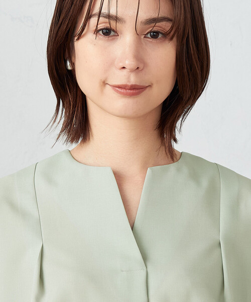 COMME CA ISM（コムサイズム）の「速乾 フレンチスリーブ ブラウス（シャツ/ブラウス・レディース・ベージュ/ミント/ブラック・MEDIUM/LARGE）」の22枚目の写真