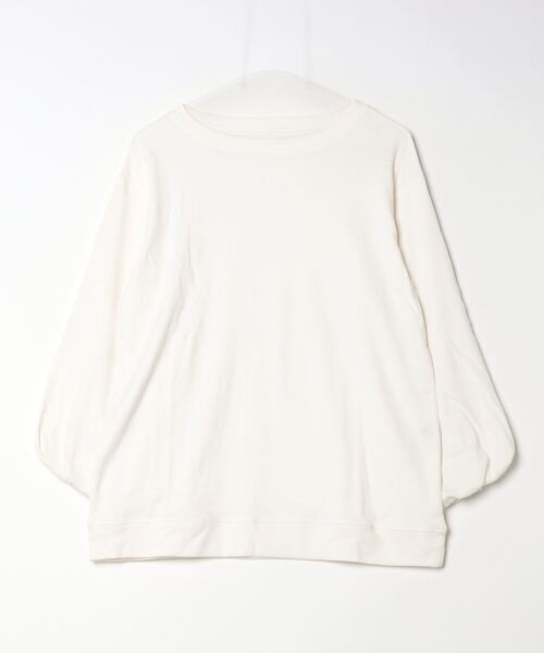 atONE(アットワン)の「atONE ロングパフスリーブカットソー(Tシャツ/カットソー・レディース・チャコールグレー/ブラック/オフホワイト・LL~3L/4L~5L/M-L)」の13枚目の写真