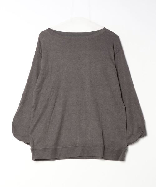 atONE(アットワン)の「atONE ロングパフスリーブカットソー(Tシャツ/カットソー・レディース・チャコールグレー/ブラック/オフホワイト・LL~3L/4L~5L/M-L)」の20枚目の写真