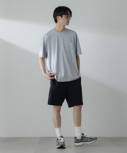 NANO universe(ナノユニバース)の「ヘリンボーン起毛ショートパンツ(セットアップ可)(その他パンツ・メンズ・アイボリー/ネイビー/ブラウン・M/L)」の6枚目の写真