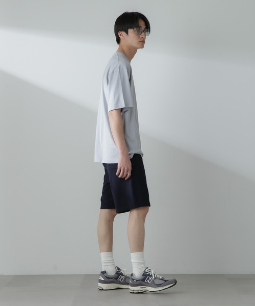 NANO universe(ナノユニバース)の「ヘリンボーン起毛ショートパンツ(セットアップ可)(その他パンツ・メンズ・アイボリー/ネイビー/ブラウン・M/L)」の7枚目の写真
