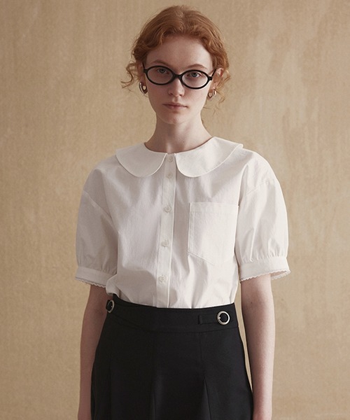 Fano Studios(ファノ ストゥディオズ)の「シンプル パフスリーブブラウス FX24S026【Fano Studios】(シャツ/ブラウス・レディース・ホワイト・L/M/S)」の2枚目の写真