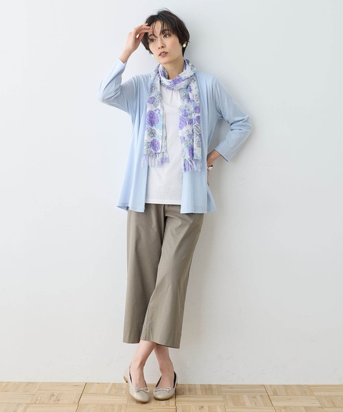 カーディガン　春夏にピッタリ カーディガン レディース 春 春夏 ニット 長袖 ショート丈