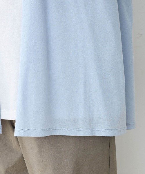 DECOY SINCE 1981(デコイシンスイチキュウハチイチ)の「【接触冷感・UVカット】オーガニックコットン着流しカーディガン(カーディガン/ボレロ・レディース・ネイビー/グレー/サックスブルー・LL/M/L/3L)」の18枚目の写真