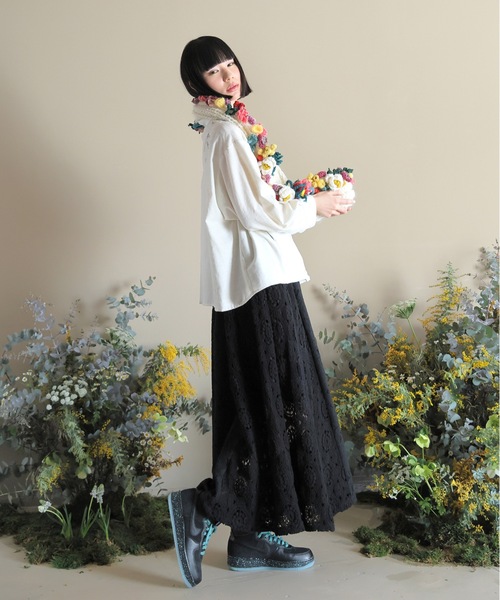 bedsidedrama（ベットサイドドラマ）の「Secret Garden Culottes（その他パンツ・レディース・ブラック/ホワイト・1）」の8枚目の写真