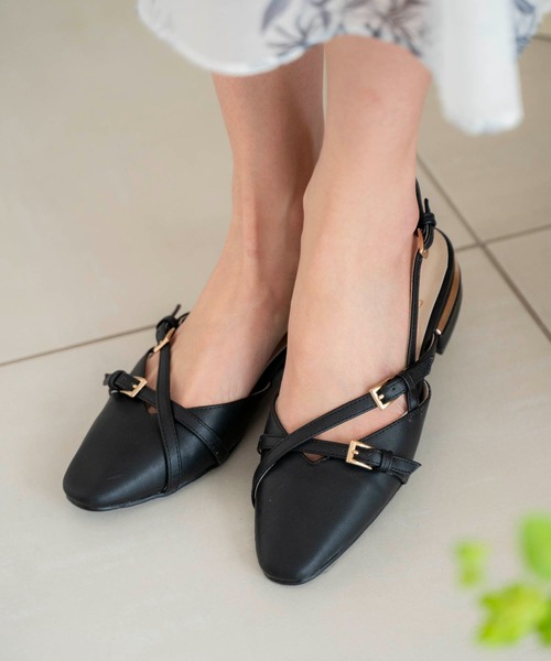 NOELA（ノエラ）の「ダブルベルトパンプス（パンプス・レディース・ブラック/グレー/オフホワイト・S/M/L）」の9枚目の写真