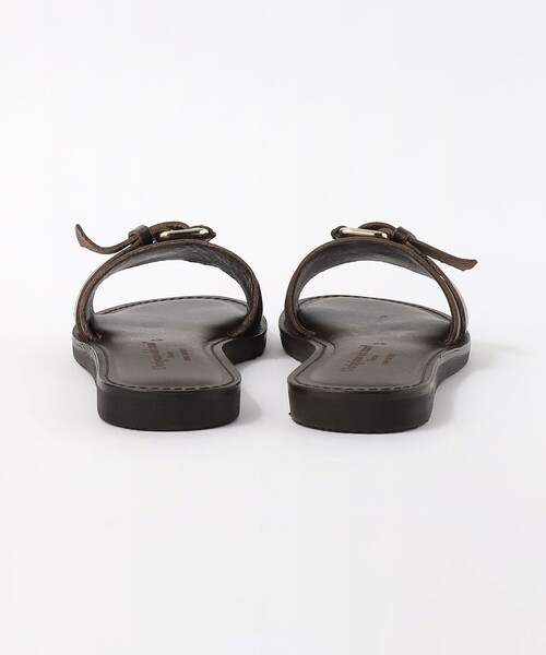 green label relaxing（グリーンレーベルリラクシング）の「【別注】＜LARTIGIANO DEL CUOIO＞フラットサンダル（サンダル・レディース・ブラック/ダークブラウン・36/37/38）」の8枚目の写真