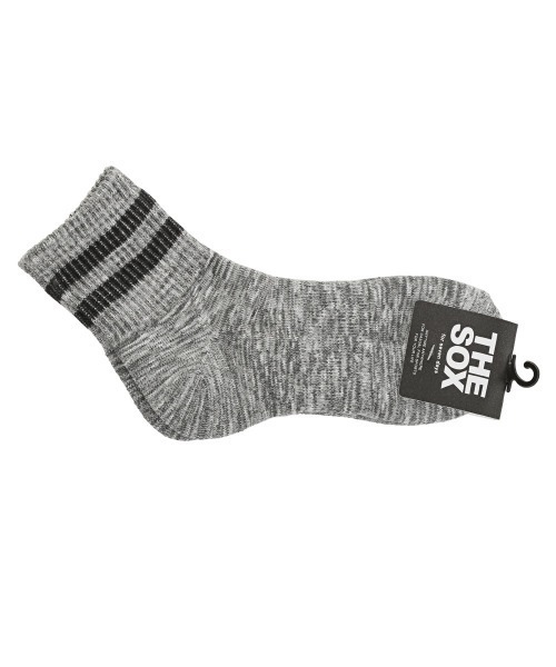 THESOX(ザソックス)スラブミックス2本ラインショートソックス