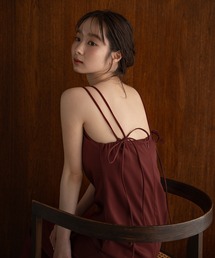 ribbon detail cami onepiece / リボンディテールキャミワンピース