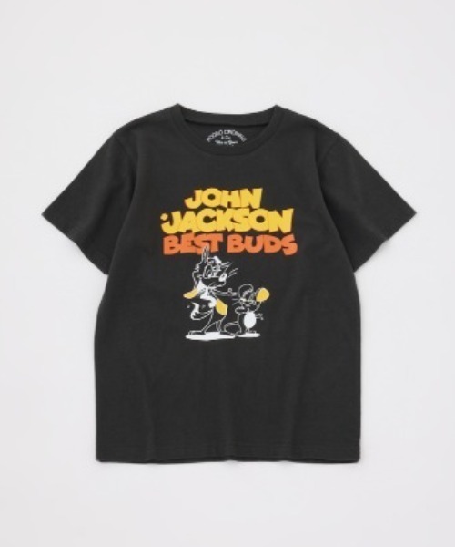 RODEO CROWNS WIDE BOWL（ロデオクラウンズワイドボウル）の「キッズ J&J Tシャツ（Tシャツ/カットソー・キッズ・チャコールグレー/ライトイエロー/オフホワイト・1/2）」の2枚目の写真