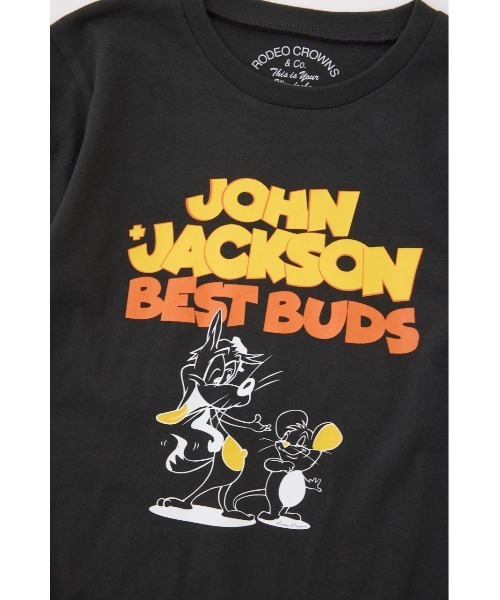 RODEO CROWNS WIDE BOWL（ロデオクラウンズワイドボウル）の「キッズ J&J Tシャツ（Tシャツ/カットソー・キッズ・チャコールグレー/ライトイエロー/オフホワイト・1/2）」の5枚目の写真