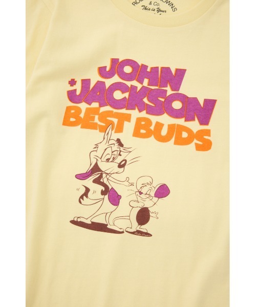 RODEO CROWNS WIDE BOWL（ロデオクラウンズワイドボウル）の「キッズ J&J Tシャツ（Tシャツ/カットソー・キッズ・チャコールグレー/ライトイエロー/オフホワイト・1/2）」の7枚目の写真